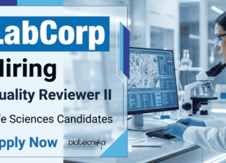 Life Sciences Jobs at LabCorp – Apply Now for Quality Reviewer Role Apply for Labcorp Careers in QC: Life Sciences Jobs available for Quality Reviewer II Roles in Bangalore, India.