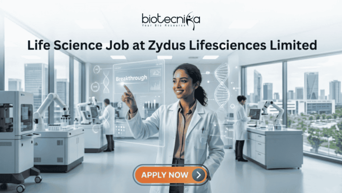 Life Science Job at Zydus Lifesciences Limited Walk-In Interview Life Science Job at Zydus Lifesciences Limited Walk-In Interview