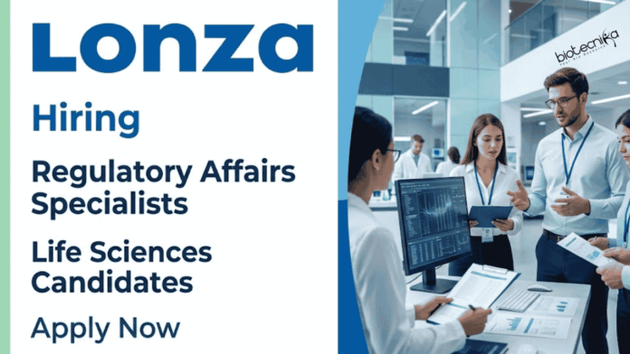 Lonza Lonza Career: Apply for Regulatory Affairs Jobs in Hyderabad. Life Sciences Jobs in CMC documentation, Veeva Vault, and pharma submissions.