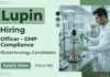 Biotechnology Jobs at Lupin | Apply Now for Officer Role Apply for Lupin Career: Biotechnology Jobs in Pune. Officer Jobs in GMP compliance, Biotech Manufacturing, and Validation.