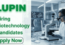 Biotechnology Job Vacancy at Lupin | Post Graduates Apply Now for Officer Role Biotechnology Jobs under Lupin Careers. Explore Officer Jobs in Pharma Packaging. Check Eligibility and Apply Online Now.