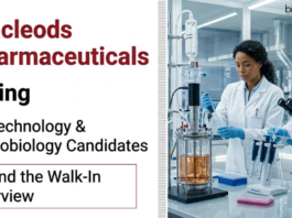 Microbiology & Biotechnology Jobs at Macleods | Attend the Walk-In Interview Macleods Walk In Drive announced Biotechnology Jobs and Microbiology Jobs for Officer roles in Production Fermentation.