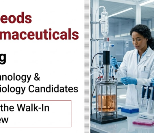 Microbiology & Biotechnology Jobs at Macleods | Attend the Walk-In Interview Macleods Walk In Drive announced Biotechnology Jobs and Microbiology Jobs for Officer roles in Production Fermentation.