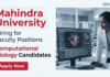 Computational Biology Jobs at Mahindra University | Apply Now for Faculty Positions Apply for Computational Biology Jobs at Mahindra University. Explore Faculty Jobs and Build your Career in Life Sciences.