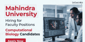 Apply for Computational Biology Jobs at Mahindra University. Explore Faculty Jobs and Build your Career in Life Sciences.
