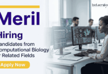 Openings for Computational Biology Jobs at Meril | Apply Now Explore Meril Careers Structural Biologist Role: Apply Now for Computational Biology Jobs and Biotechnology Career Opportunities.