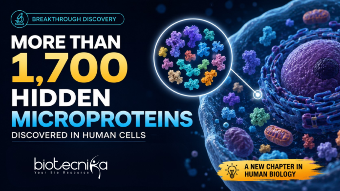 More Than 1,700 Hidden Microproteins Discovered in Human Cells More Than 1,700 Hidden Microproteins Discovered in Human Cells. Scientists have discovered more than 1,700 hidden dark proteins in human cells, revealing a new layer of the human genome with possible links to cancer and disease.