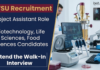 NFSU Recruitment Announced Project Assistant Jobs for Food Tech, Biotechnology, and Life Sciences Candidates in Gujarat.