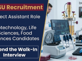 NFSU Recruitment Announced Project Assistant Jobs for Food Tech, Biotechnology, and Life Sciences Candidates in Gujarat.