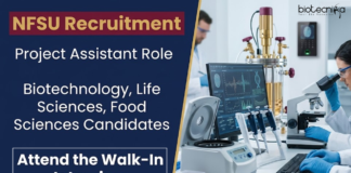 NFSU Recruitment Announced Project Assistant Jobs for Food Tech, Biotechnology, and Life Sciences Candidates in Gujarat.