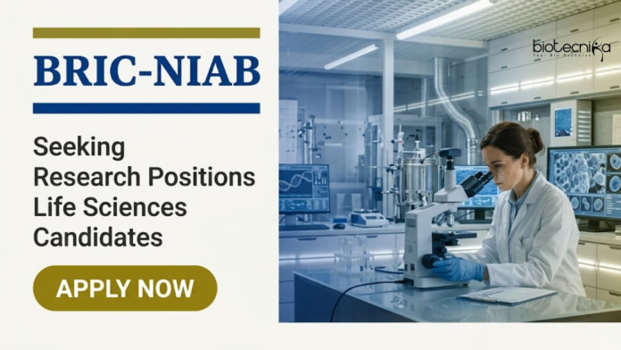 NIAB BRIC-NIAB Recruitment announced Research Jobs and Life Sciences Career opportunities for Biotechnology candidates.