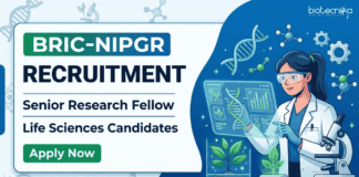 Walk-in Interview for Life Sciences SRF Vacancy with ₹53,340 Fellowship at BRIC-NIPGR Apply for NIPGR Recruitment 2026 SRF Vacancy in Life Sciences Research under a climate resilient crop gene editing project.