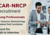 Young Professional Jobs at ICAR-NRCP for Life Sciences & Agriculture – Walk-In ICAR-NRCP Recruitment announced for Young Professional Jobs. Attend walk-in interview and build your Career in Life Sciences.