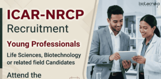 Young Professional Jobs at ICAR-NRCP for Life Sciences & Agriculture – Walk-In ICAR-NRCP Recruitment announced for Young Professional Jobs. Attend walk-in interview and build your Career in Life Sciences.