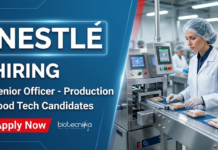 Food Tech Jobs at Nestle | Apply Now and Grab this Opportunity!! Nestlé Career: Senior Officer Production Job for Food Tech and Engineering Candidates in Manufacturing Operations.