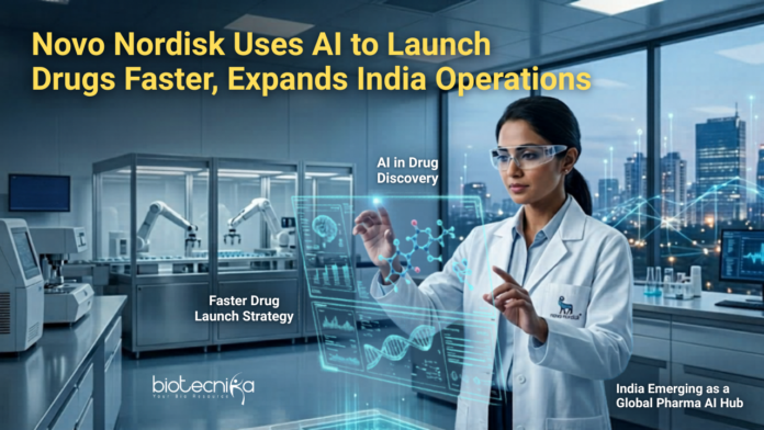 Novo Nordisk Uses AI to Launch Drugs Faster, Expands India Operations (1) Novo Nordisk is using AI in Drug Discovery to Speed up Drug Launches, Improve Efficiency, & Expand the Role of its India Operations.