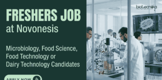 Food Tech & Microbiology Freshers Job at Novonesis | Apply Now Apply for Novonesis Lab Technician Jobs in Mumbai: Microbiology Freshers and Food Tech Candidates Can Apply for This Exciting Role.