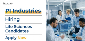 Life Sciences Jobs at PI Industries Ltd | Apply Now for Research Scientists Role Apply for Research Scientist Jobs at PI Industries. Life Sciences Job in biotech. Build your career in biotechnology with this opportunity.