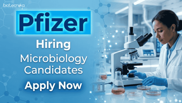 Pfizer Pfizer Careers hiring for Quality Control Jobs. Microbiology Jobs in Vizag with QC roles. Apply now for pharma career growth.