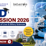 PhD Admission 2026 at the Institute of Liver & Biliary Sciences (ILBS) Applications Invited. Featured banner for “PhD Admission 2026 at the Institute of Liver & Biliary Sciences (ILBS)” featuring the ILBS and Biotecnika logos at the top, a researcher using a microscope in a modern laboratory, liver-themed scientific graphics, ILBS campus imagery, key highlights about research and facilities, and a bold “Apply Now” button at the bottom.