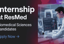 Internship for Biomedical Sciences Candidates at Resmed | Apply Now Regulatory Affairs Jobs Apply for ResMed Careers Regulatory Affairs Jobs in Bangalore: Biomedical Science and Engineering students can Apply Now.
