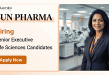 Sun Pharma Career: Explore Executive Jobs in Gurgaon for Life Sciences Candidates in Regulatory Affairs and Strategy roles.