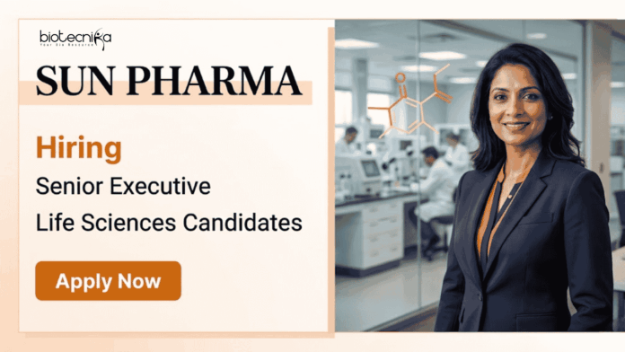 Sun Pharma (1) Sun Pharma Career: Explore Executive Jobs in Gurgaon for Life Sciences Candidates in Regulatory Affairs and Strategy roles.