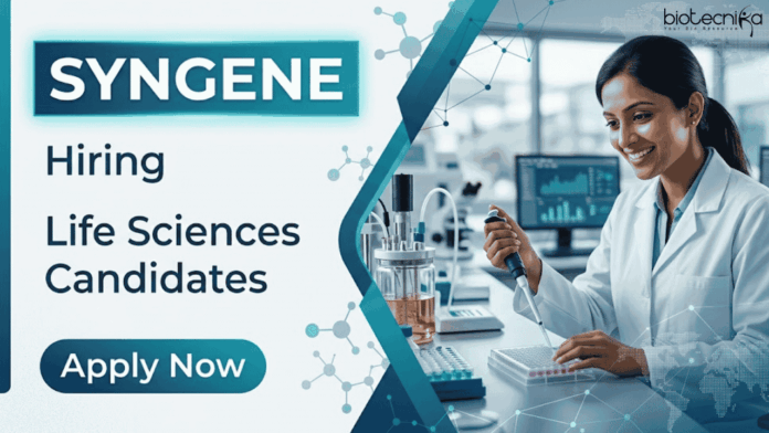 Syngene (2) Syngene Careers hiring Clinical Research Associates in Bangalore. Apply for Life Sciences Jobs and Grow your Clinical Research Career.