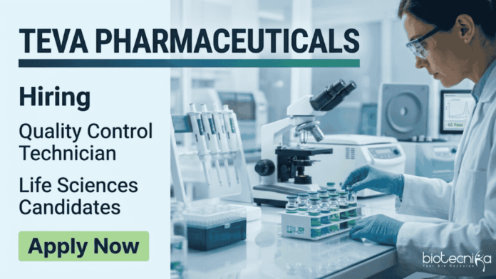 TEVA Apply for Microbiology Jobs under Teva Careers. Explore Quality Control Jobs in Pharma. Check Eligibility, Job Role, and Apply Online Now.