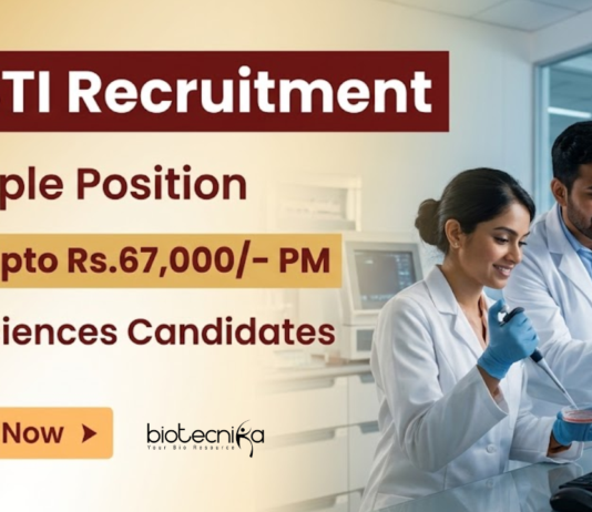Apply Now for Life Sciences Research Jobs at THSTI & Earn Upto Rs. 67,000/- PM THSTI Recruitment Announced Research Jobs for Life Science Candidates in Clinical Research and Biotechnology Projects.