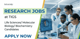 Research Jobs at TIGS | Apply Now for Career In Life Sciences Apply for TIGS Research Jobs. Career in Life Sciences and Molecular Biology Jobs in infectious disease and clinical diagnostics research.