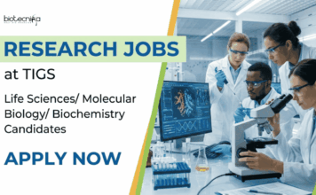 Research Jobs at TIGS | Apply Now for Career In Life Sciences Apply for TIGS Research Jobs. Career in Life Sciences and Molecular Biology Jobs in infectious disease and clinical diagnostics research.