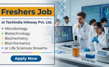 Life Sciences Freshers Jobs at Techindia Infoway Pvt. Ltd | Apply Now Techindia Infoway Pvt. Ltd. is Hiring Life Sciences Freshers for Trainee Clinical Analysts: Apply for Clinical Analyst Jobs in Chennai.