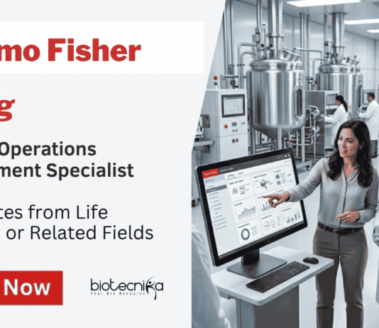 Apply for Thermo Fisher Career Opportunities in Bangalore. Life Sciences Jobs and Biotech Jobs Open Now for Specialists.