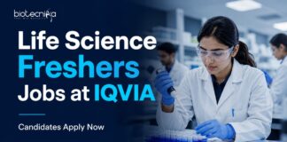 Life Science Freshers Jobs at IQVIA | Candidates Apply Now