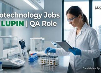 Biotechnology Jobs at Lupin | QA Role | Candidates Apply Now