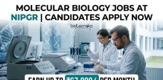 Molecular Biology Jobs at NIPGR | Candidates Apply Now