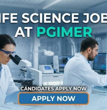 PGIMER Careers 2026: Project Technical Support Role in Life Science Jobs Life Science Jobs at PGIMER | Candidates Apply Now