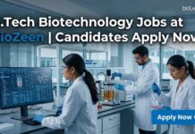 Kickstart Your Career in Bioprocess Engineering with Biozeen | B Tech Biotechnology Jobs B Tech Biotechnology Jobs at BioZeen | Candidates Apply Now