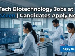Kickstart Your Career in Bioprocess Engineering with Biozeen | B Tech Biotechnology Jobs B Tech Biotechnology Jobs at BioZeen | Candidates Apply Now