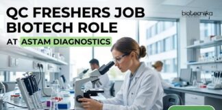 QC Freshers Job at ASTAM DIAGNOSTICS | Biotech Role Apply