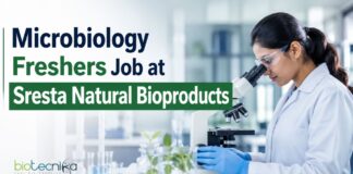 Microbiology Freshers Job at Sresta Natural Bioproducts | Quality Trainee Hiring Now Microbiology Freshers Job at Sresta Natural Bioproducts | Apply