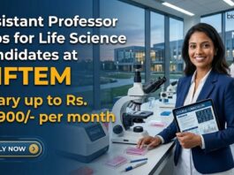 Assistant Professor Jobs for Life Science Candidates at NIFTEM