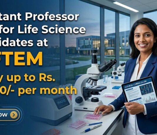 Assistant Professor Jobs for Life Science Candidates at NIFTEM