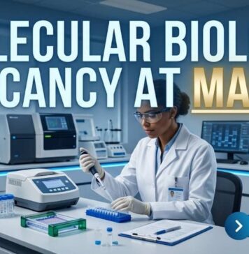 MAHE Molecular Biology Vacancy 2026 | Earn Up to Rs 64,092 per month Molecular Biology Vacancy at MAHE | Candidates Apply Now