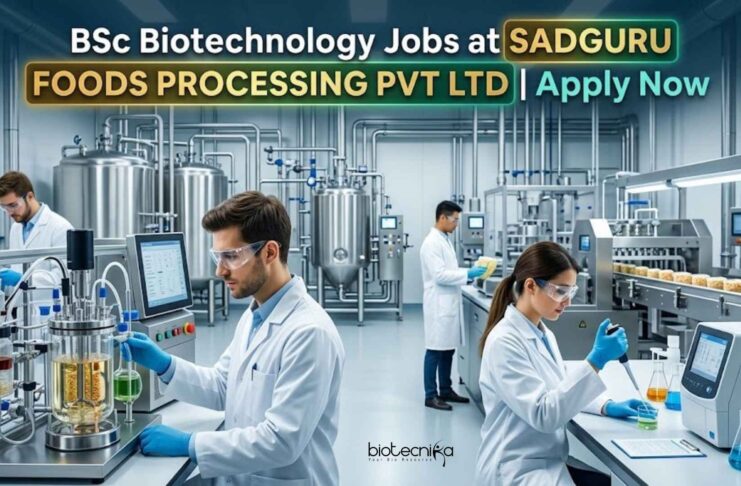 BSc Biotechnology Jobs at Sadguru Foods Processing Pvt Ltd – QC & Production Careers BSc Biotechnology Jobs at Sadguru Foods Processing Pvt Ltd