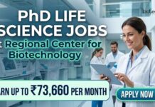 RCB Careers 2026: PhD Life Science Role | Earn Up To ₹73,660 per month. PhD Life Science Jobs at RCB | Candidates Apply Now