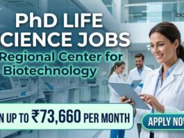 RCB Careers 2026: PhD Life Science Role | Earn Up To ₹73,660 per month. PhD Life Science Jobs at RCB | Candidates Apply Now