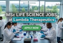 Lambda Careers 2026: MSc Life Science Jobs in CDM MSc Life Science Jobs at Lambda Therapeutics | Candidates Apply