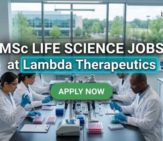 Lambda Careers 2026: MSc Life Science Jobs in CDM MSc Life Science Jobs at Lambda Therapeutics | Candidates Apply